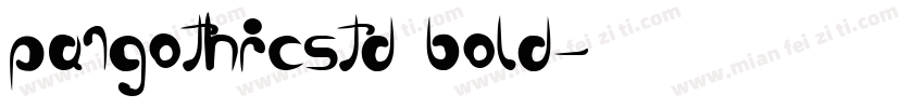 pa1gothicstd bold字体转换